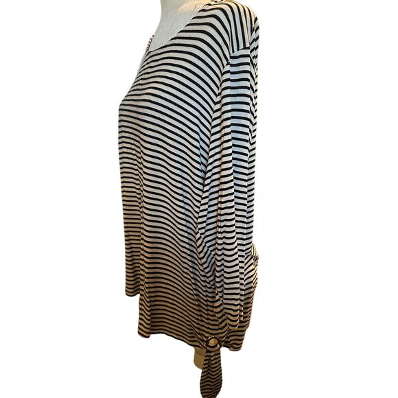 C.D. Daniels 3/4 Sleeve Striped Shirt Plus Size 1X - Picture 3 of 6